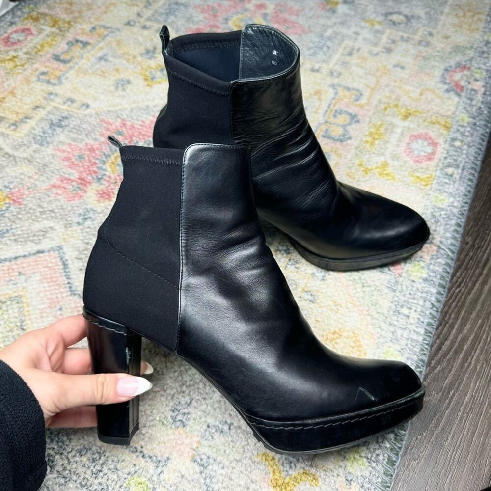 Stuart Weitzman Black Heeled Boots